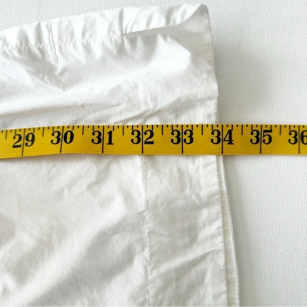J. Crew Smocked Off Shoulder Cotton Poplin Dress White Size 4
